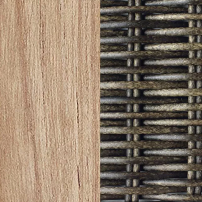 Teak gebeizt / Etwick Bark