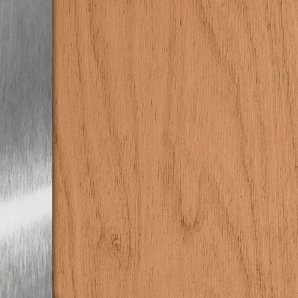 Edelstahlgestell - Accoya Tischplatte