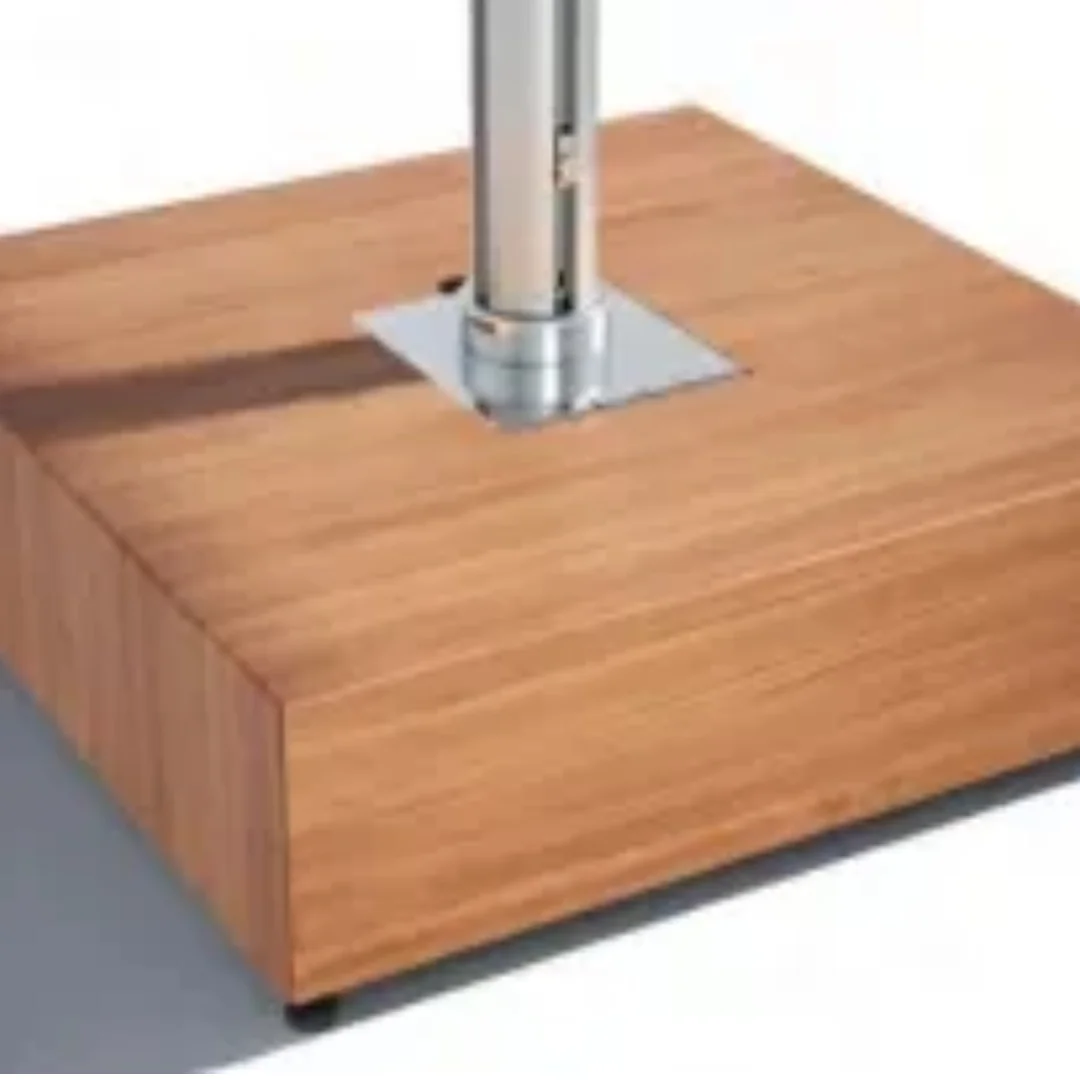 Schirmständer Aluma Cube 385 kg in Natural