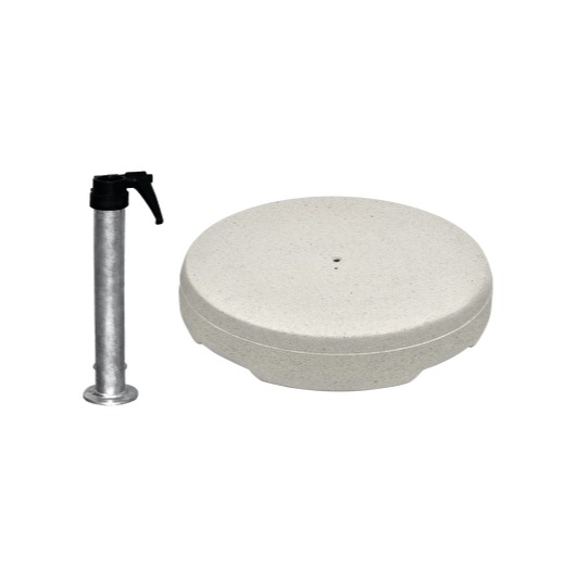 Betonsockel Z, 55kg inkl. Standrohr Z feuerverzinkt