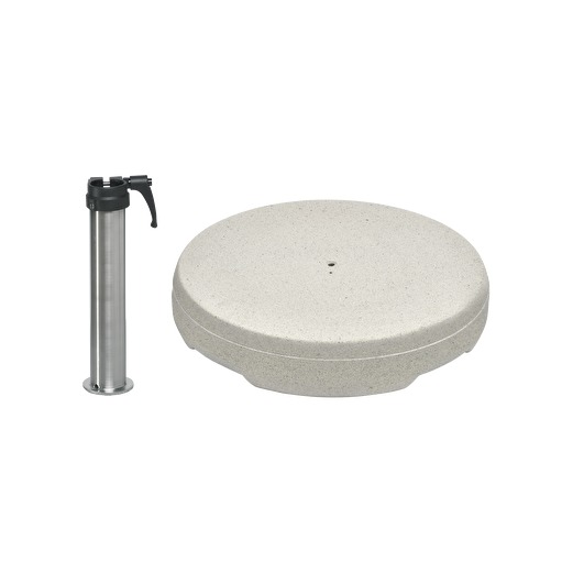 Betonsockel Z, 55kg inkl. Standrohr Z Edelstahl