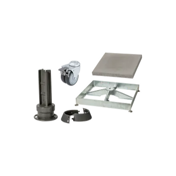 Sockelrahmen M4, 180kg inkl. Platten-Set 12 x Beton & Standfuss M4 graphitgrau