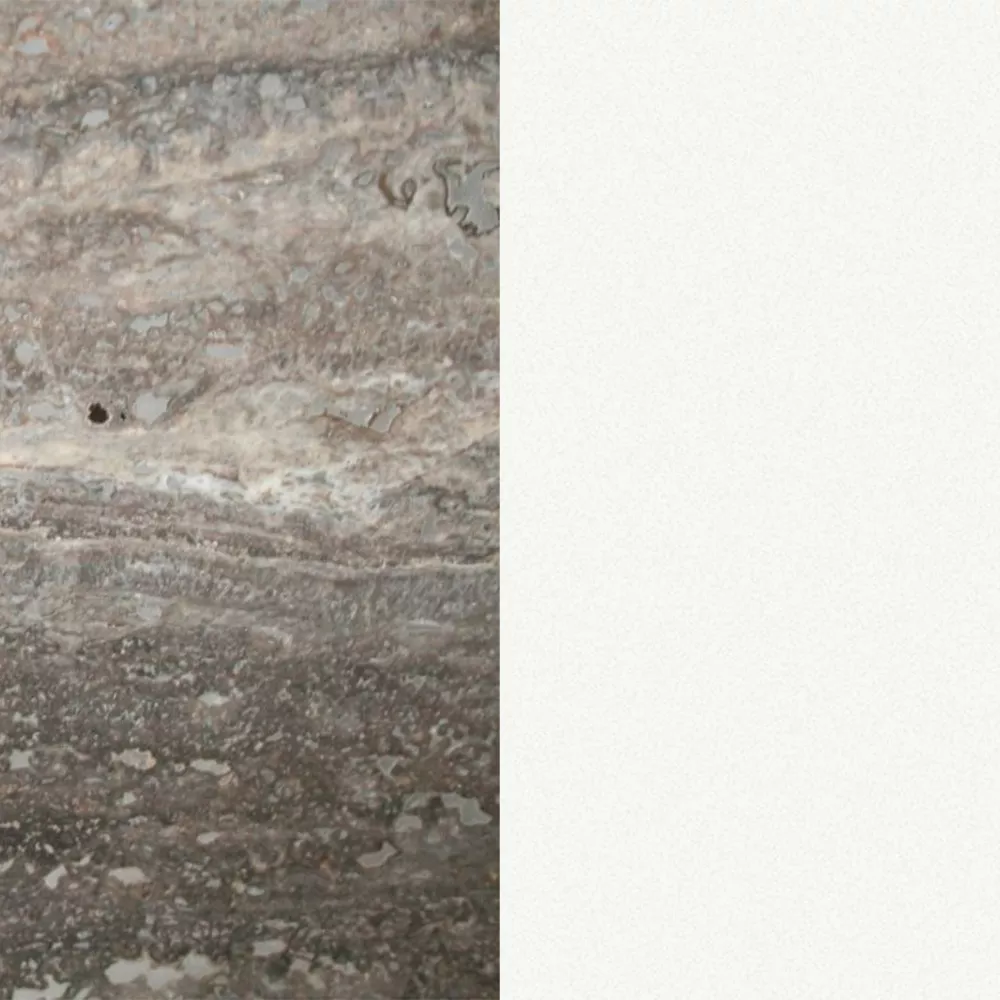 White / Travertino Titanio