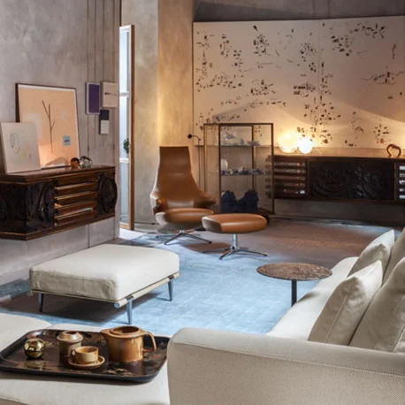 poltrona frau jay lounge hocker