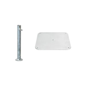 Stahlsockel Z, 40kg. inkl. Standrohr Z feuerverzinkt