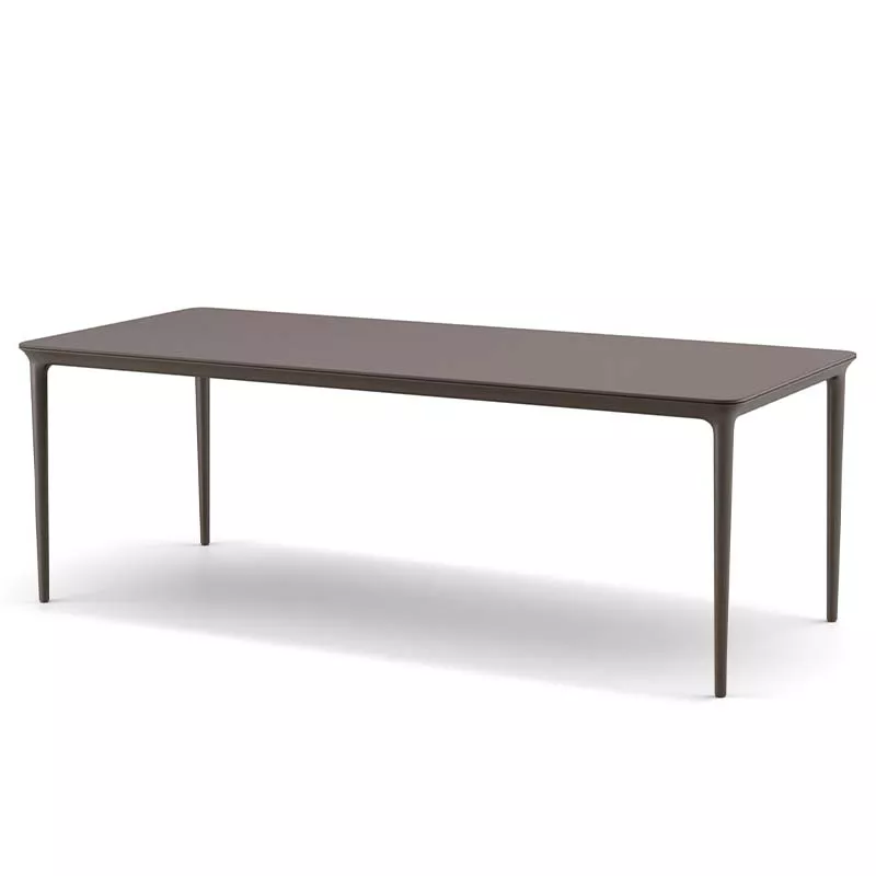 Dedon Bellmonde Esstisch 220 x 95 cm in braun ohne Hintergrund