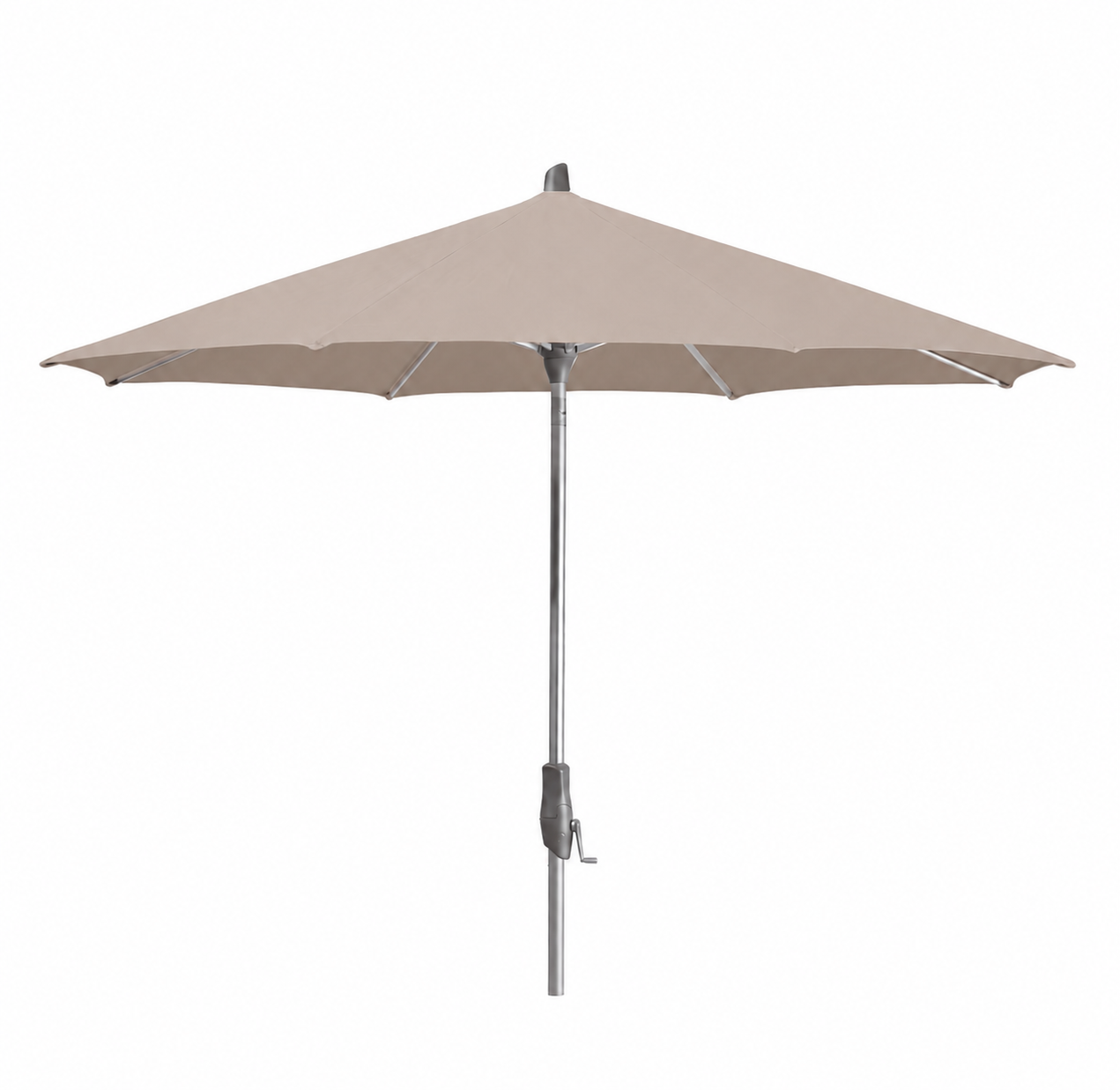 Glatz Sonnenschirm Alu-Twist 240 x 240 cm, Ash - Express Lieferung