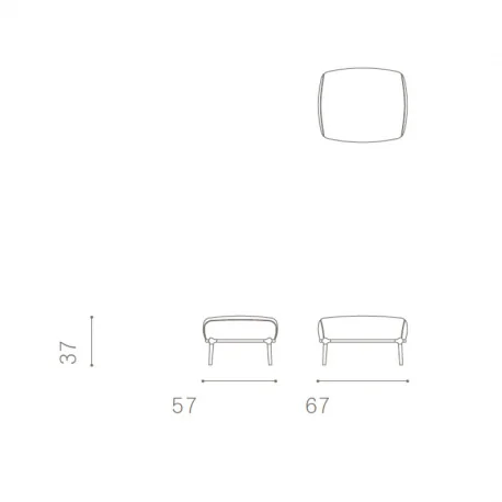 Die Archibald sind in Pelle Frau Leder oder abnehmbarem Stoff mit Kontrastnähten in der Lederversion und Ton in Ton in der Stoffversion erhältlich