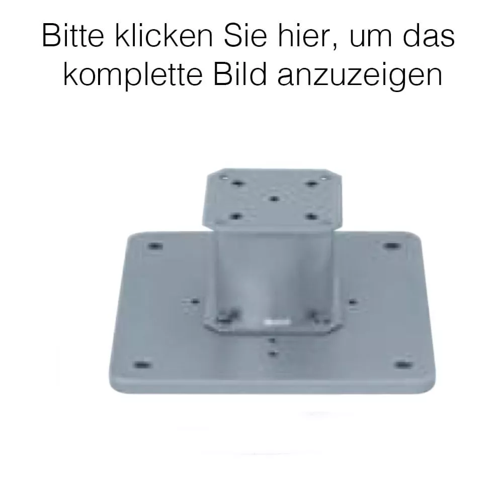 Stahlteller zur Bodenmontage