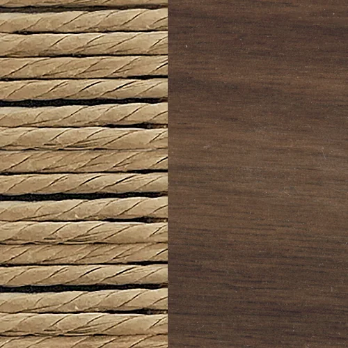 Walnuss geölt + Kordel natur