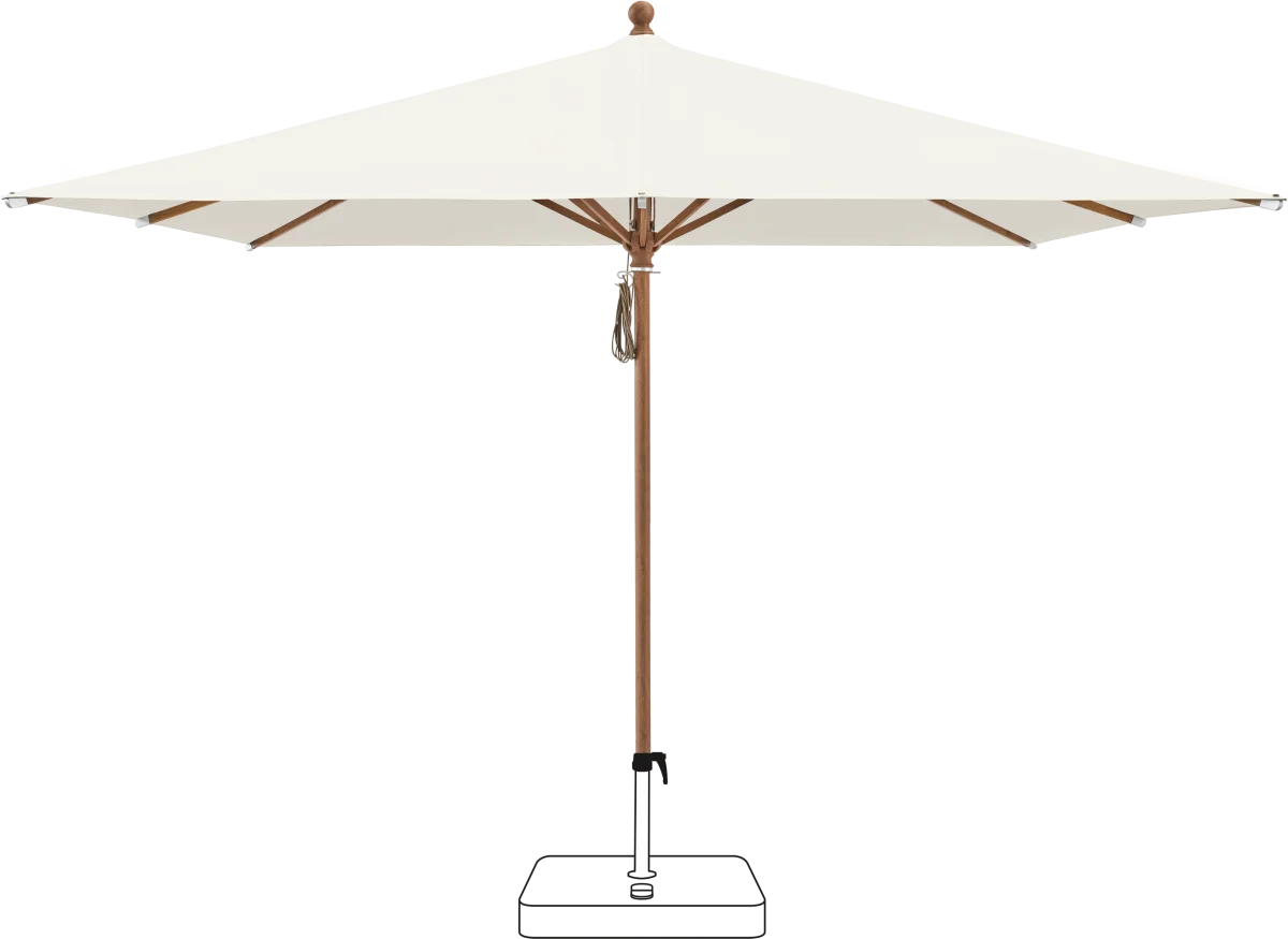 Glatz Sonnenschirm Piazza quadratisch 250x250 cm - Express Lieferung