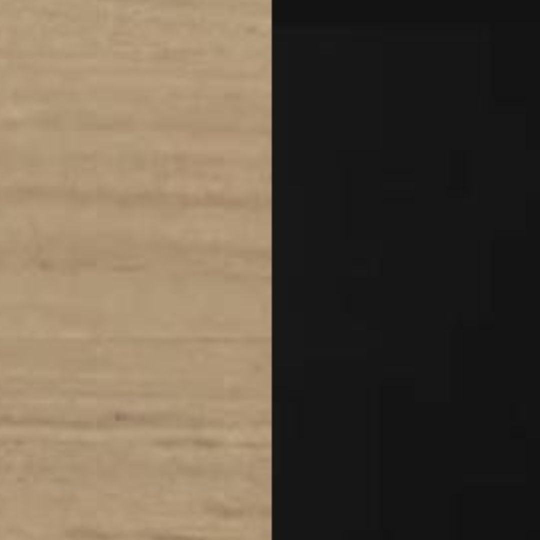 Aluminium beschichtet Schwarz/ Teak