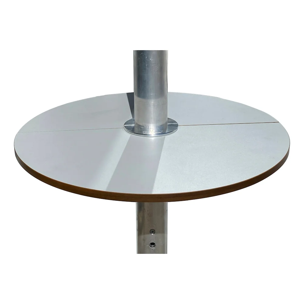 integrierter Stehtisch grau