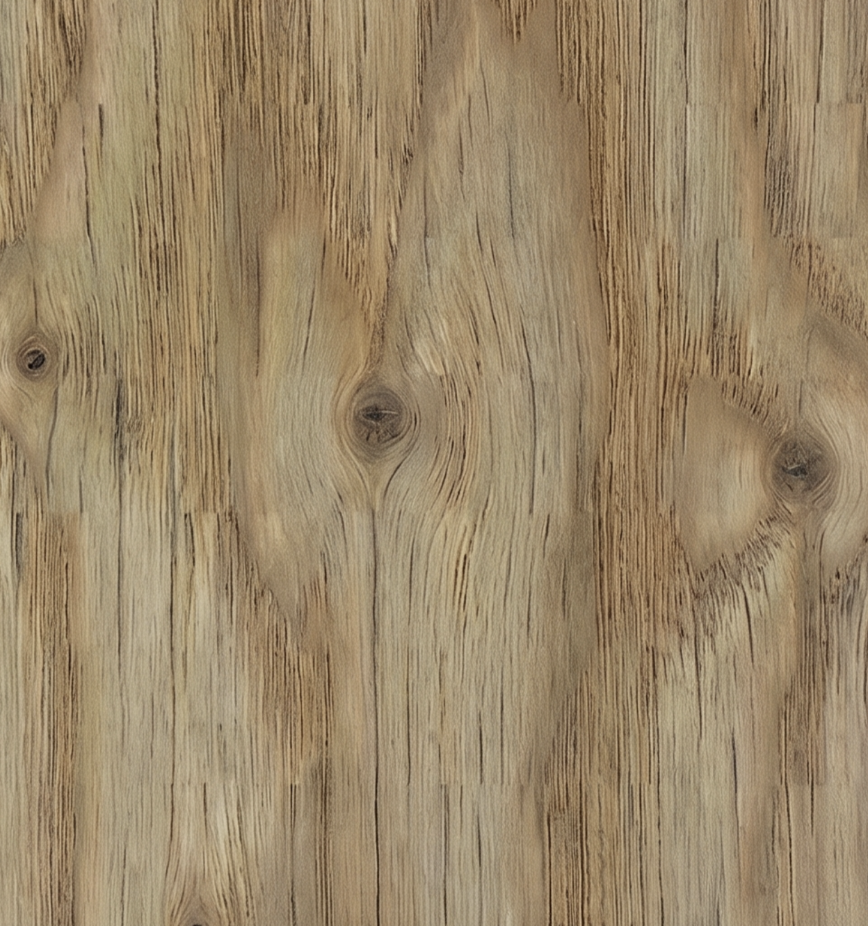 Natureiche mit Knoten