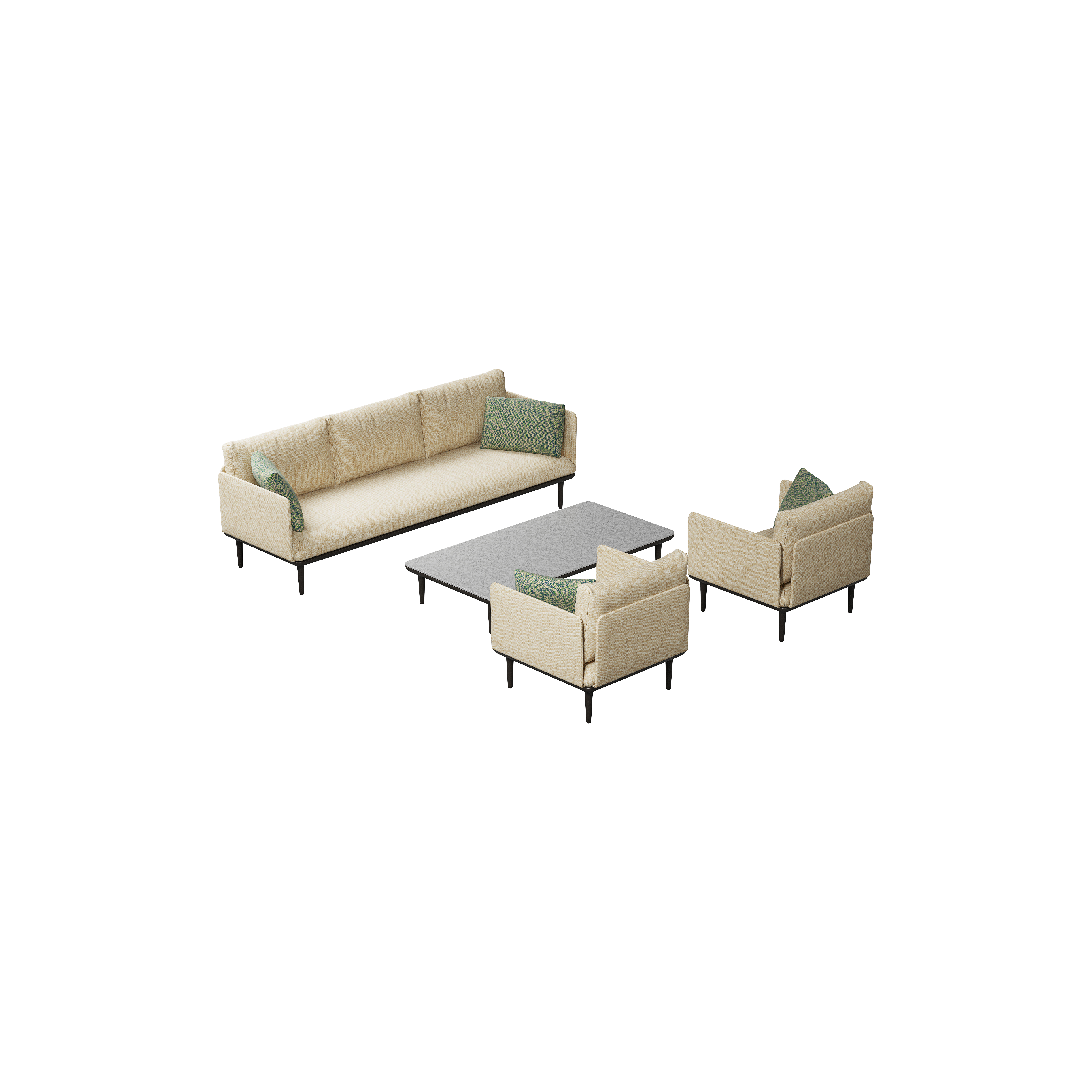 Royal Botania Styletto Lounge Set 4 • Lounge Kombination