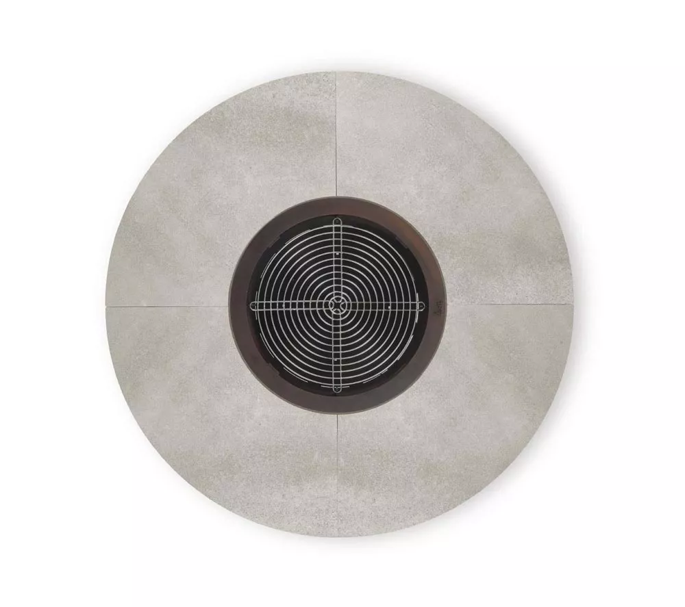 AK47 Ercole Beton Stahl Feuerstelle XSmall 120 cm ohne Hintergrund