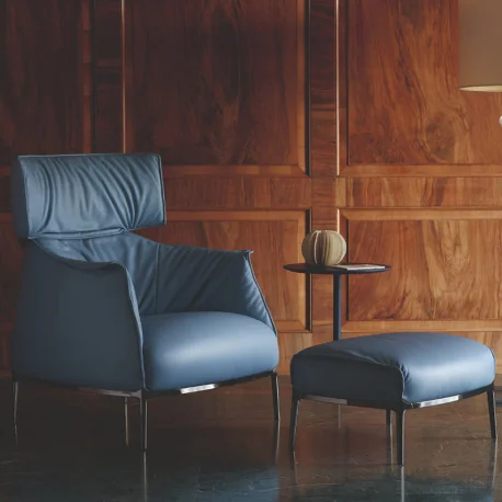 Die Archibald sind in Pelle Frau Leder oder abnehmbarem Stoff mit Kontrastnähten in der Lederversion und Ton in Ton in der Stoffversion erhältlich