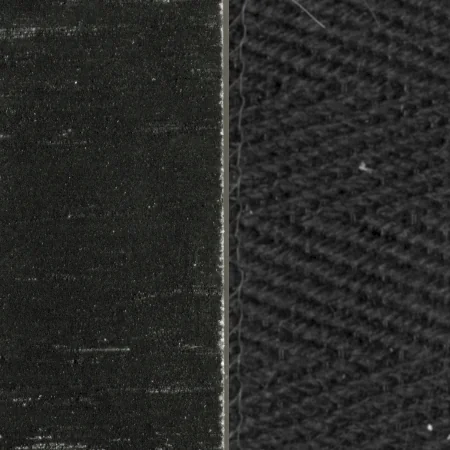 Eiche schwarz + Baumwollgurte schwarz