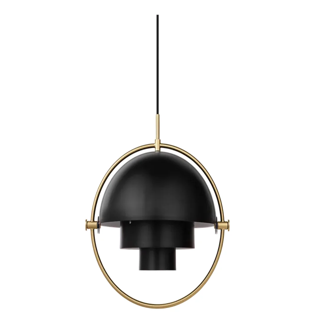 Brass Base / Soft Black Semi Matt Shade