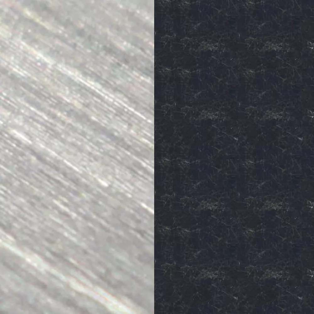 Edelstahl / Keramik Nero Marquina