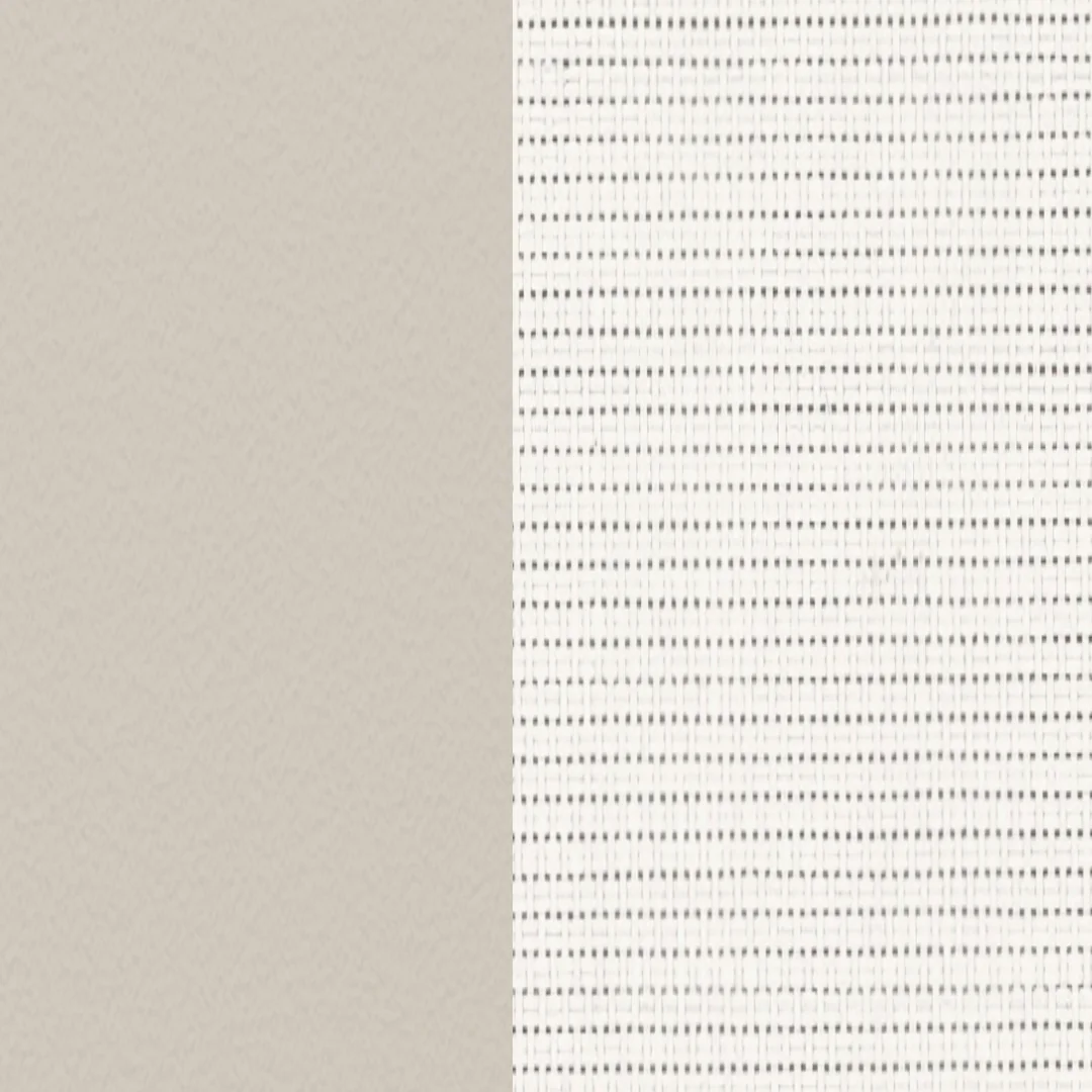 Edelstahl beschichtet Pebble / Batyline Weiss