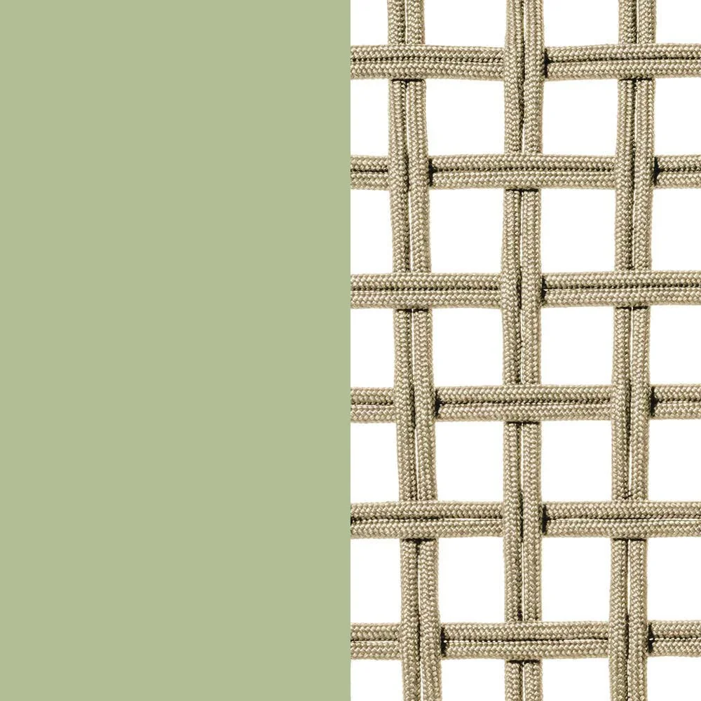 Polypropylen beige / Gestell grün aquamarin (0299A)