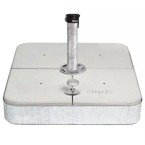 Rollensockel M4 150 kg inkl. Gewichte im Decor-Betonguss (Standrohr M4 notwendig)