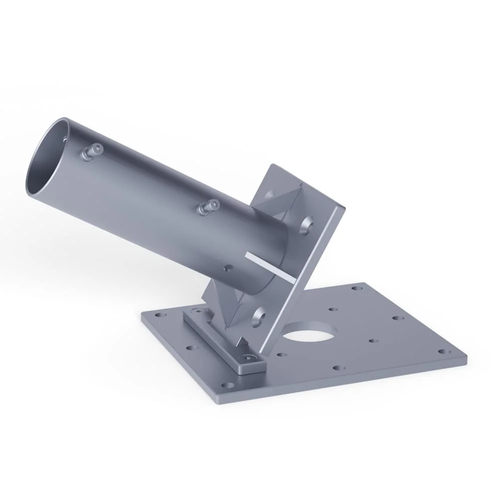 Ankerplatte zum Aufdübeln - mit Klappschanier