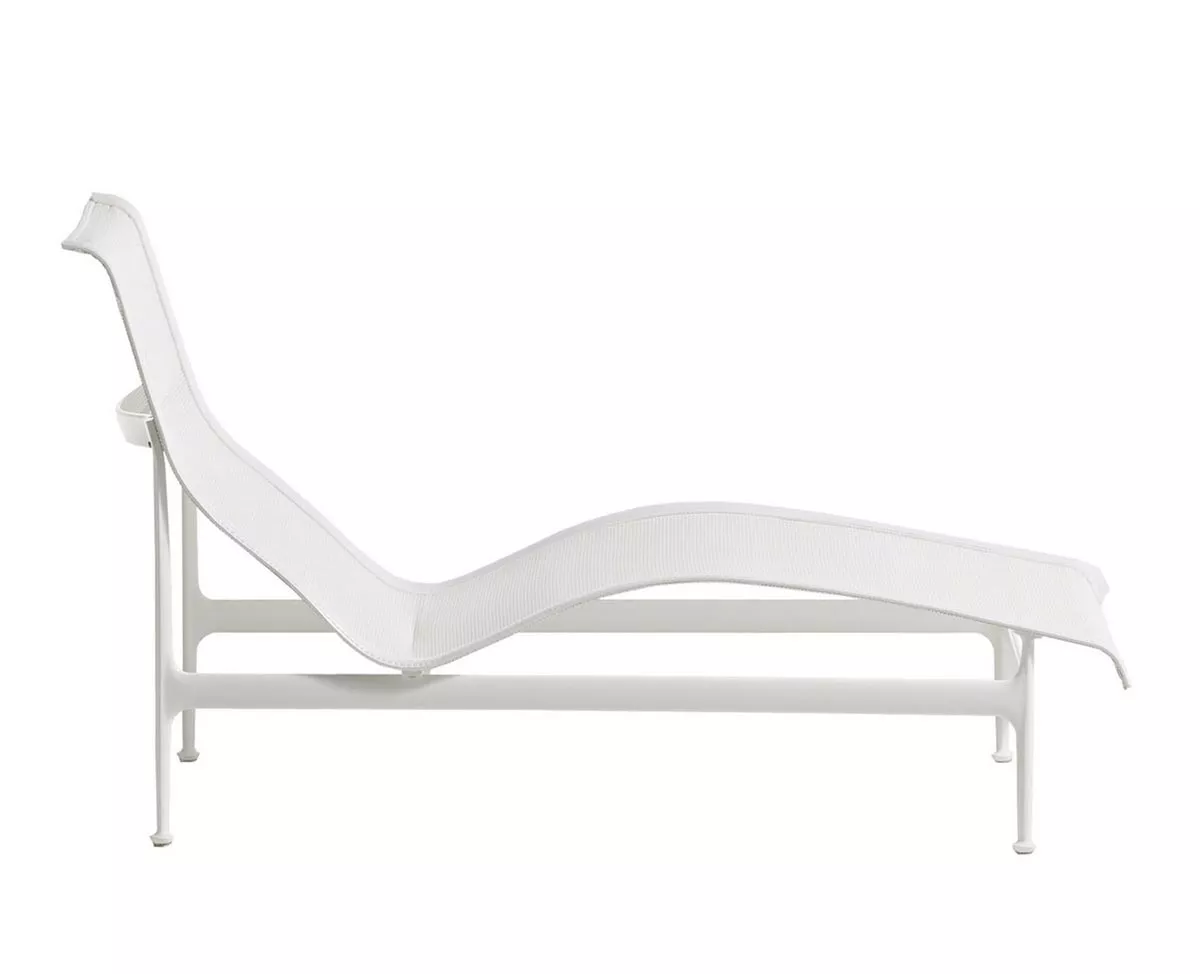 Knoll Studio 1966 Collection Lounge Liege in Weiß ohne Hintergrund