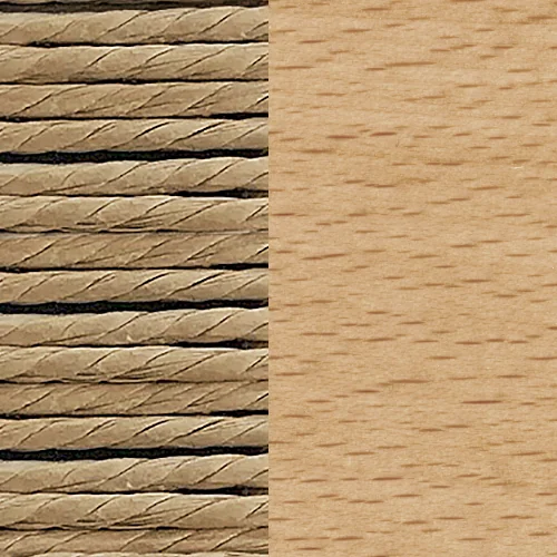 Buche lackiert + Kordel natur