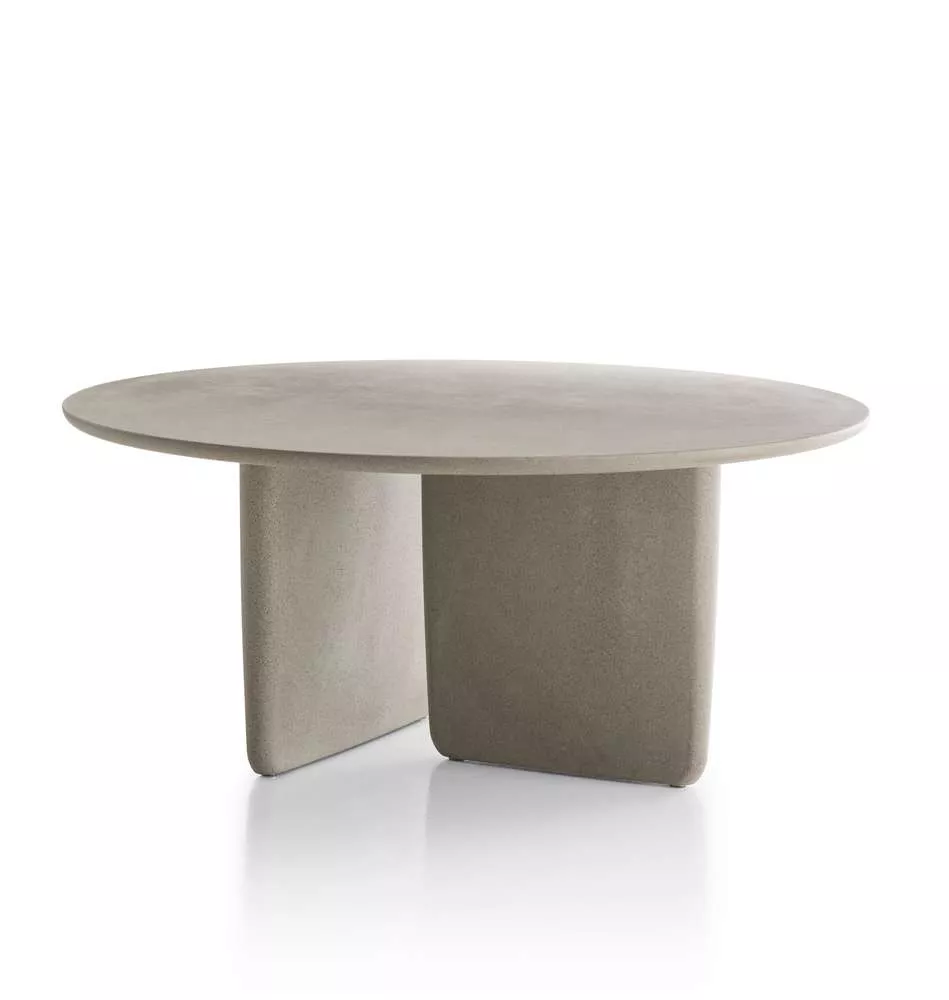 B&B Italia Tobi Ishi Outdoor Esstisch 162 cm in Grau ohne Hintergrund