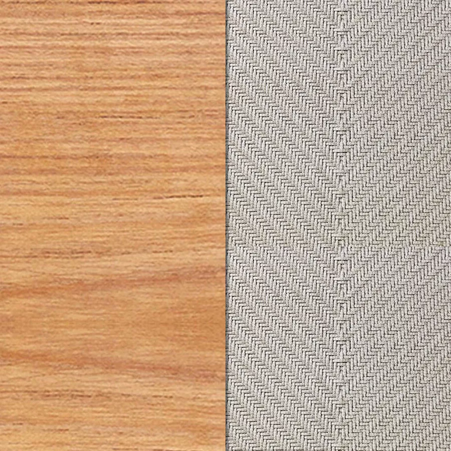 Teakholz / Flat Rope Grey