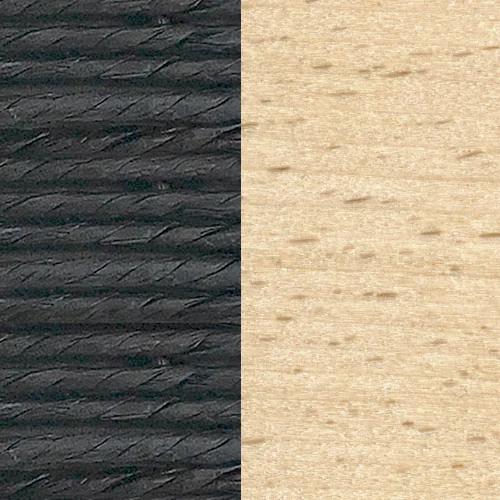 Buche geseift + Kordel schwarz