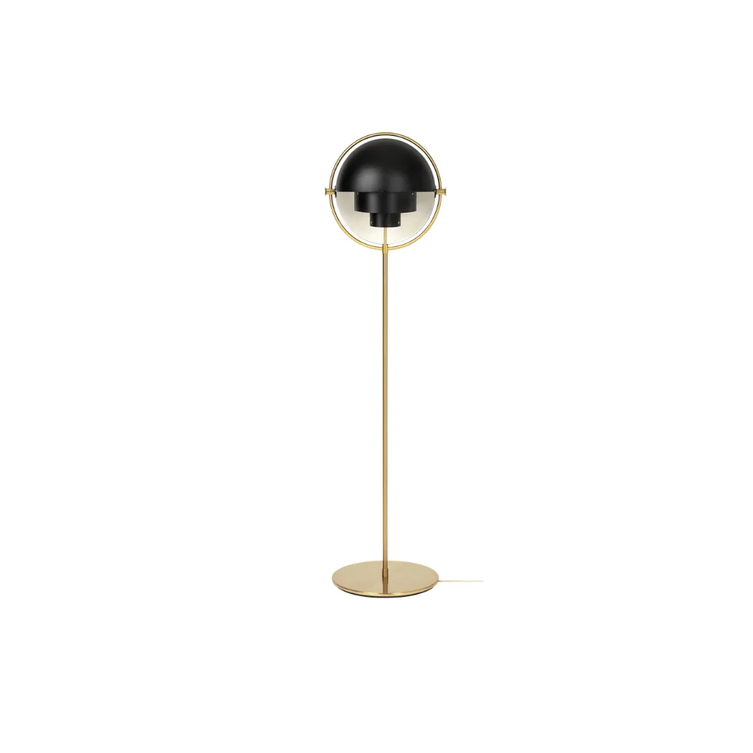 Brass Base / Soft Black Semi Matt Shade