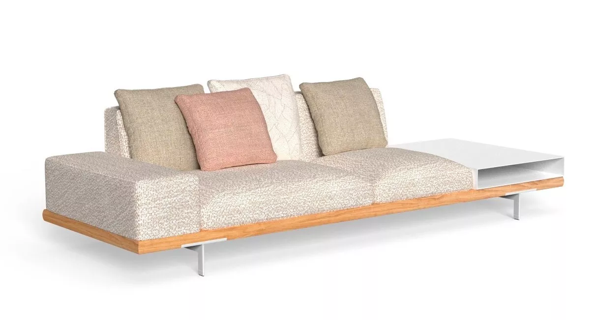 Talenti ALLURE Loungesofa DX 280 cm • mit Ablage • inkl. Sitz-/Armlehn- & Rückenkissen