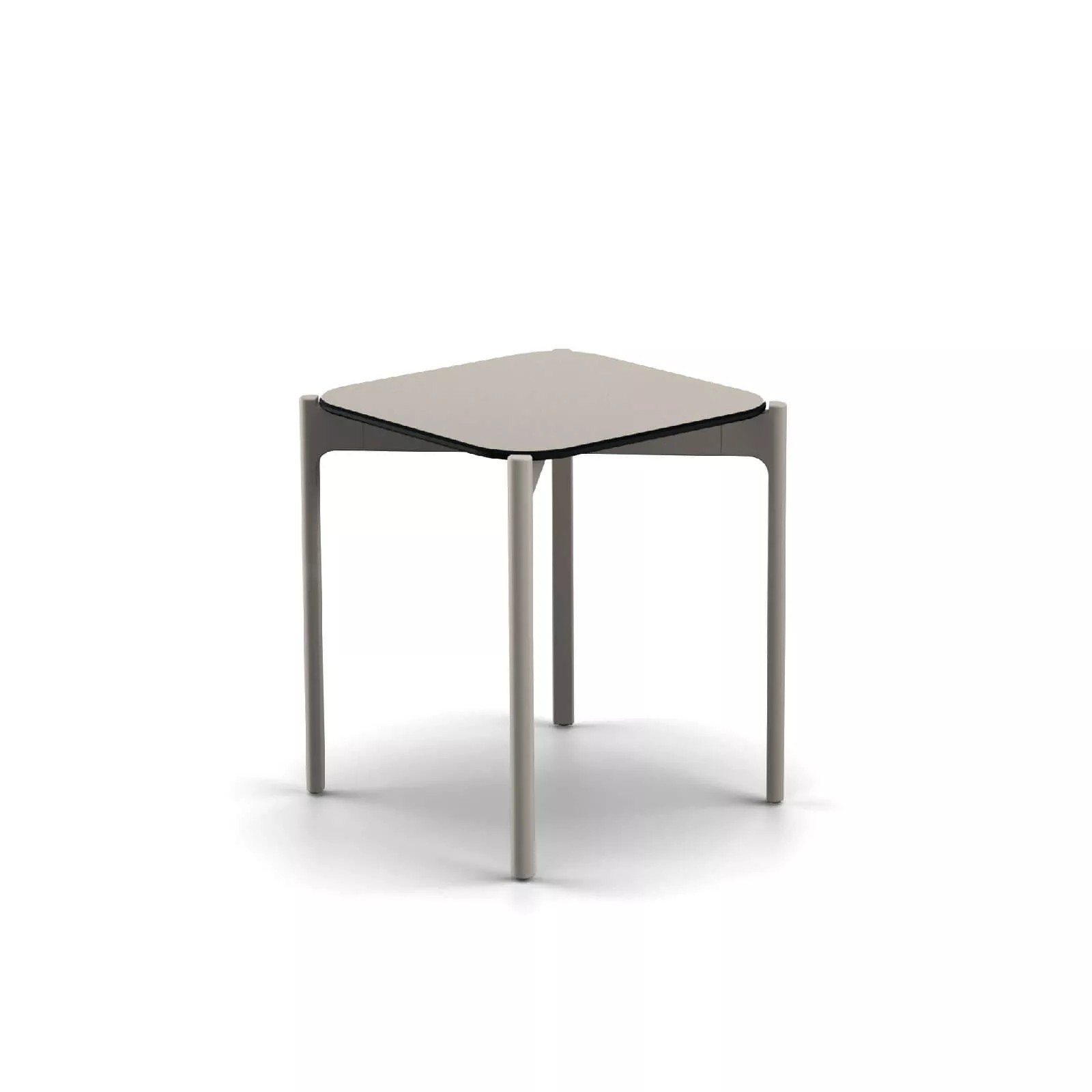 Dedon Izon Beistelltisch 39x39 cm in Grau ohne Hintergrund