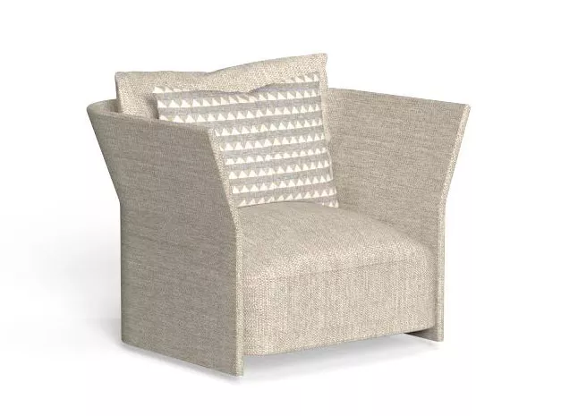 Talenti CLIFF Textil Loungesessel 95 cm • Gartensessel inklusive Sitzkissen