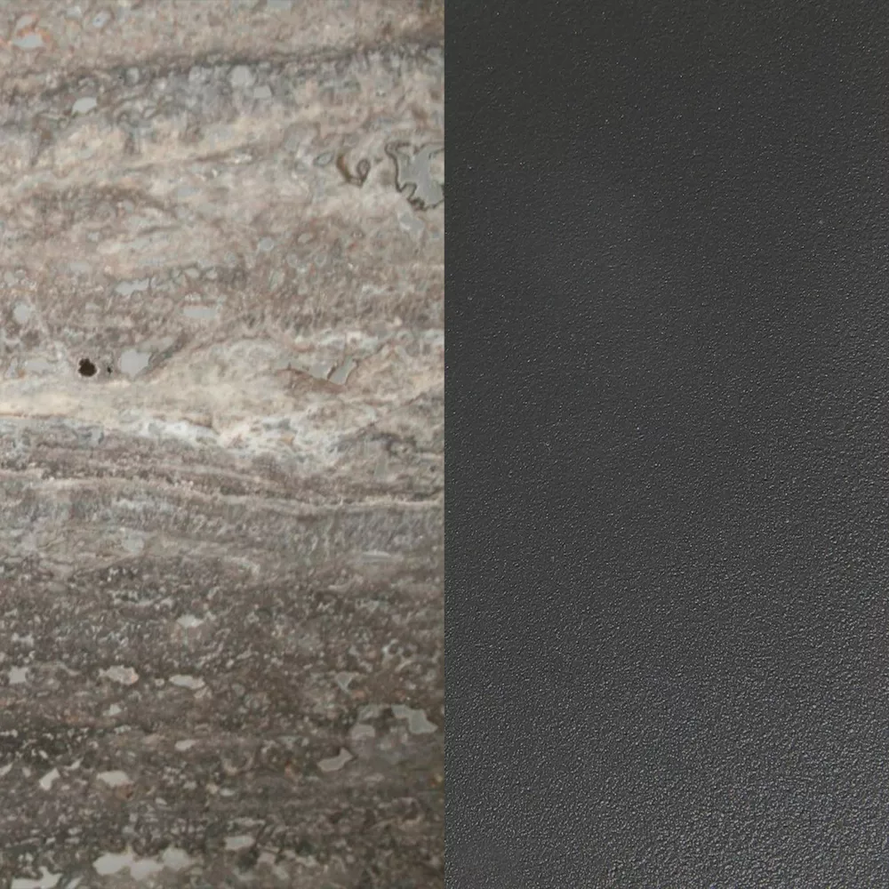 Graphite / Travertino Titanio