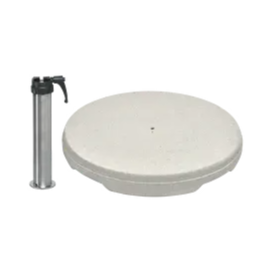 Betonsockel Z, 70kg inkl. Standrohr Z Edelstahl