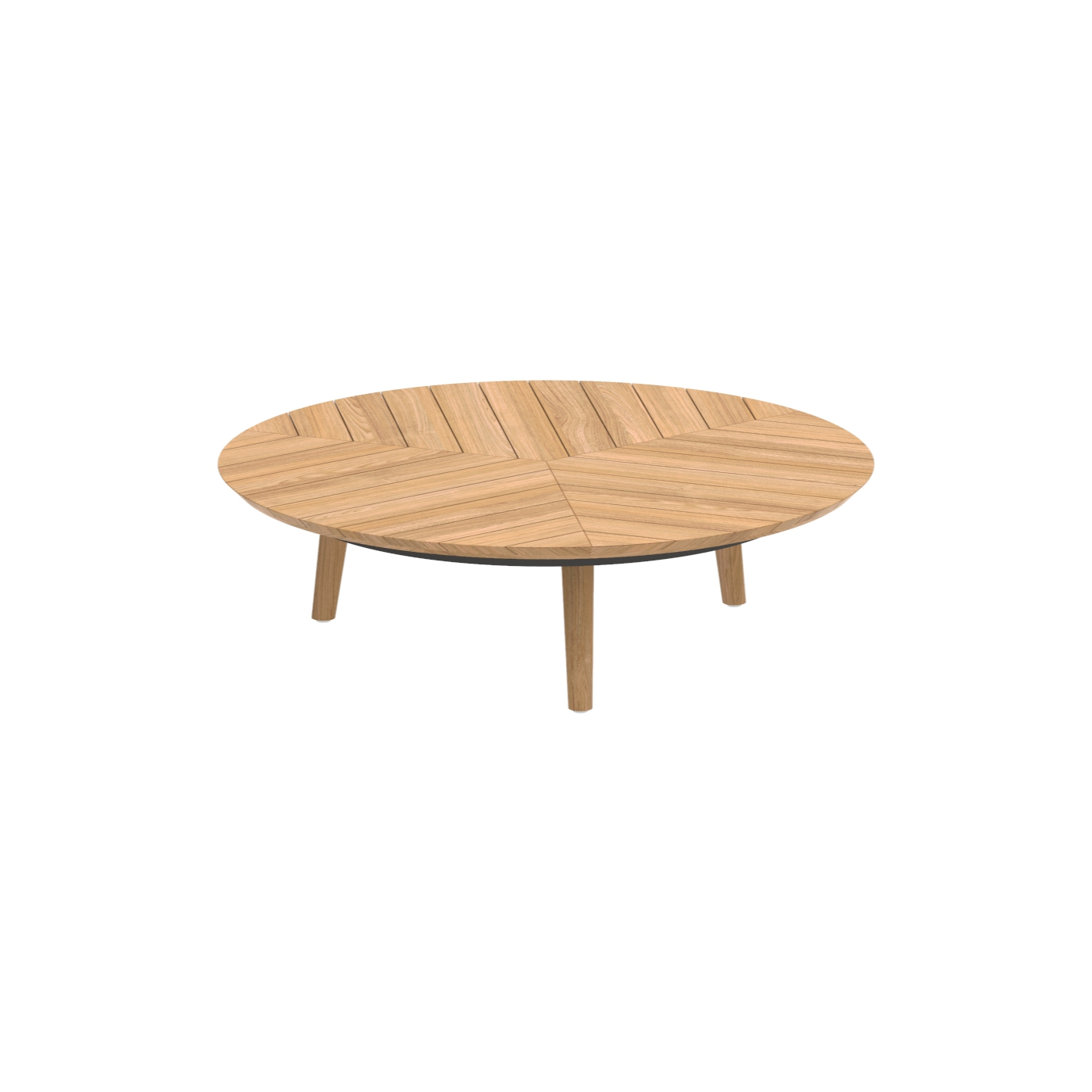 Royal Botania Styletto Loungetisch • Ø 120 cm • niedrig