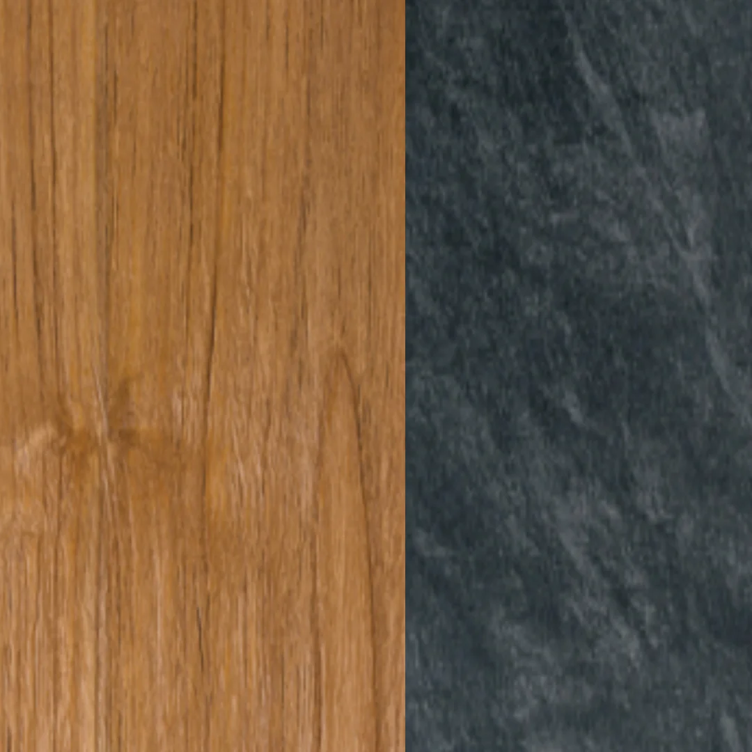 Teakholz / fm-laminat spezial ardesia