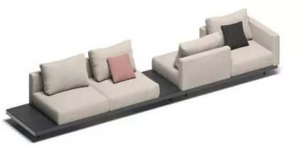 Todus Dongo Vierer-Sofa mit Verlängerung - SET-UP G