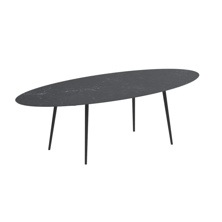 Royal Botania Styletto Ellipse Thekentisch 320 x 140 cm