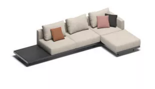 Todus Dongo Viersitzer-Sofa mit Verlängerung