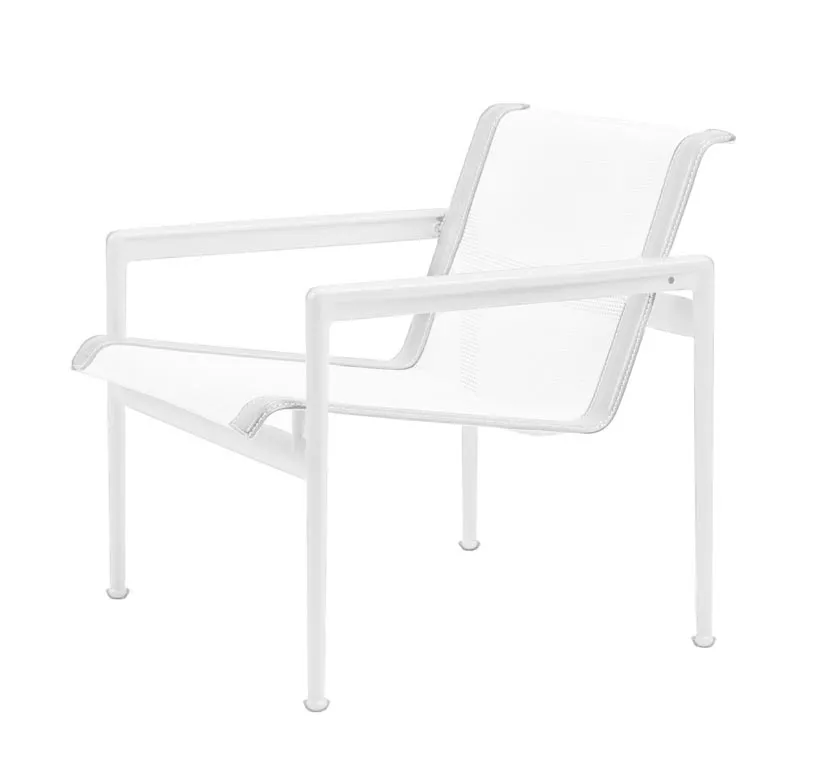 Knoll Studio 1966 Collection Lounge Sessel in Weiß ohne Hintergrund