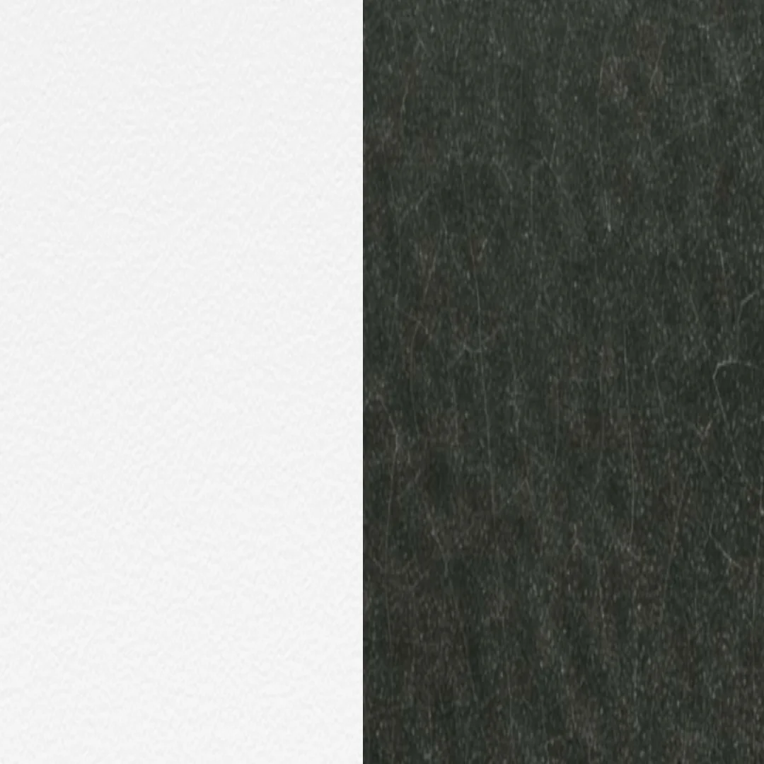 Aluminium beschichtet Weiß / Emaillierter Lavastein Slate