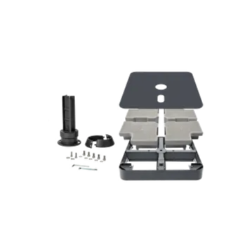 Rollensockelrahmen M4, 180kg anthrazit inkl. Gewichte-Set, Decorplatte anthrazit & Standfuss M4