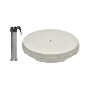 Betonsockel Z, 90kg inkl. Standrohr Z Edelstahl