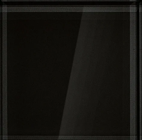 Sockel extralight Glas, schwarz lackiert