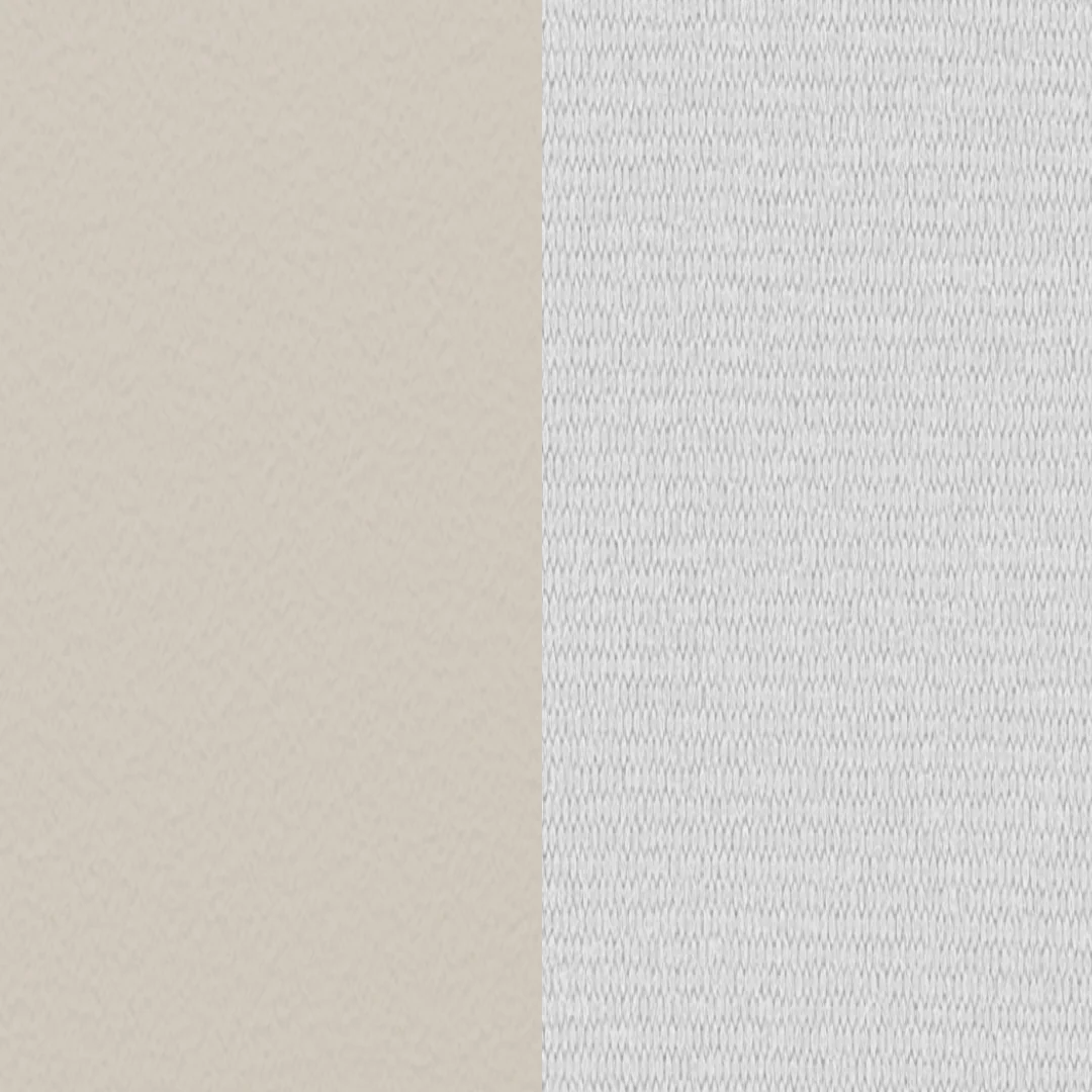 Aluminium beschichtet Pebble / Textile Weiß